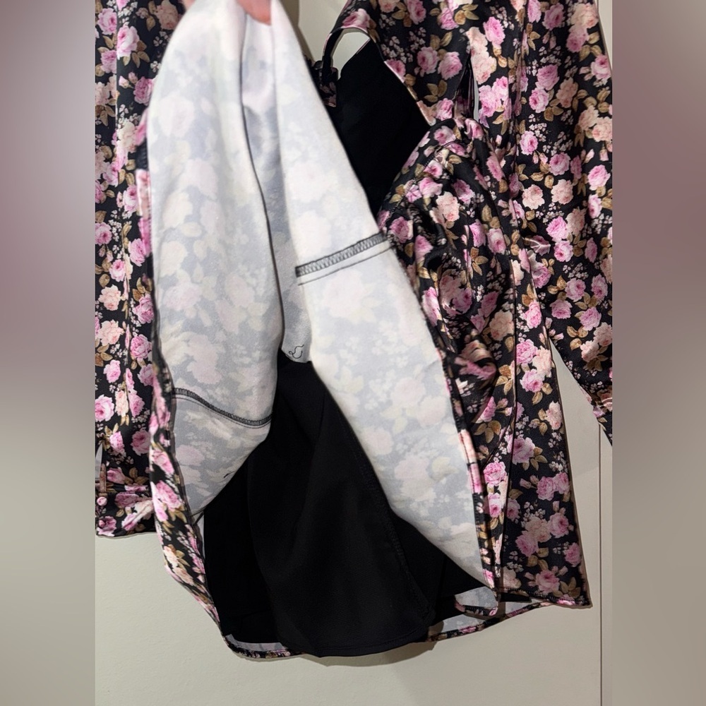 FOR LOVE & LEMONS Kate Long Sleeve Mini Dress Floral SM COQUETTE FESTIVAL NWT - Picture 6 of 11